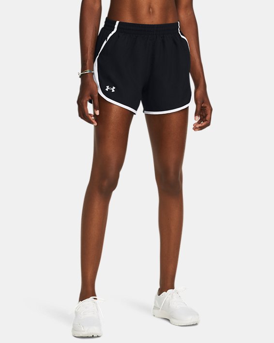 Women's UA Fly-By 3" Shorts in Black image number 0